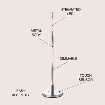 Nile 23.5" LED Integrated Table Lamp - JONATHAN Y